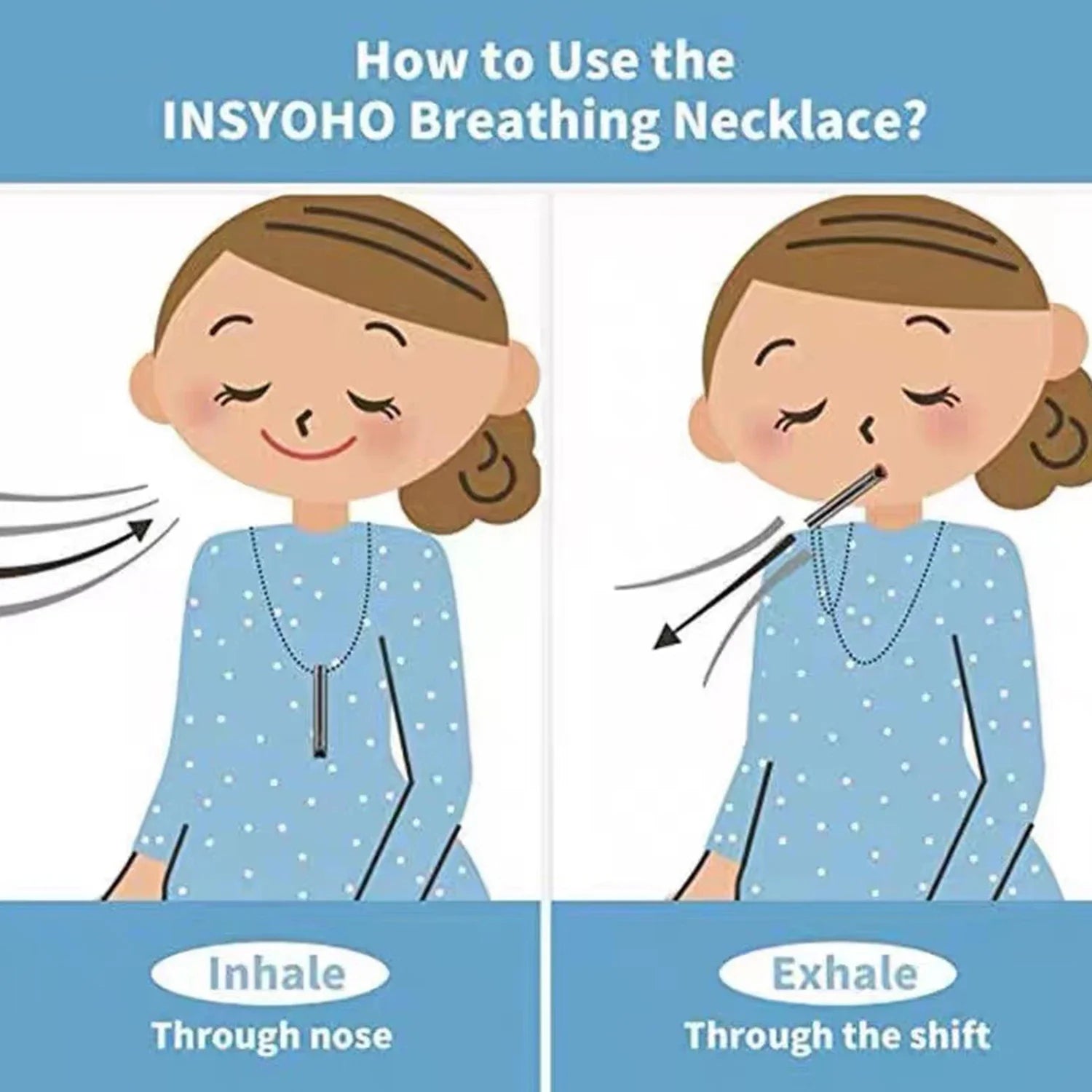 Breathing Necklace for Anxiety Relief