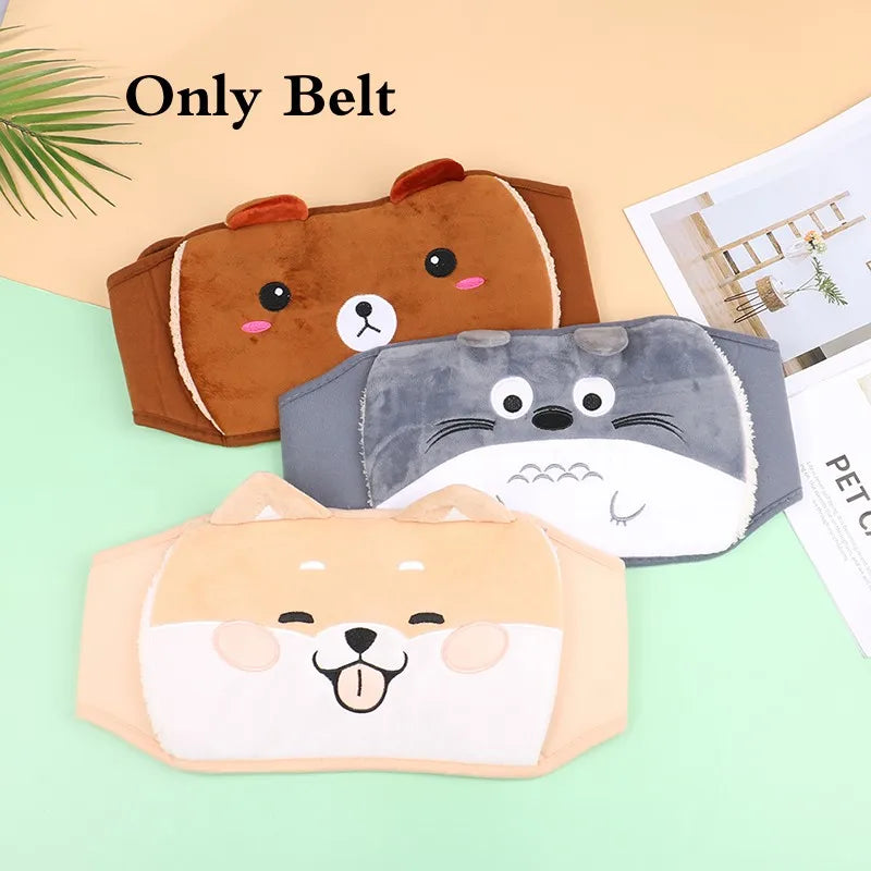 Plush Belt with Refillable Hot Water Bottle